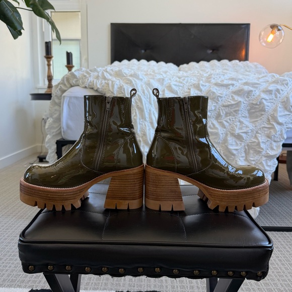 Jeffrey Campbell Quavo Platform Boots - Size 7, British Khaki - Picture 5 of 16